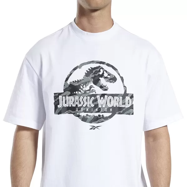 imageReebok Mens Graphic TeeJurassic WorldWhite