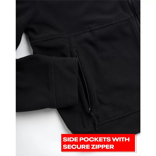 imageReebok Mens Jacket  Polar Fleece Sweatshirt Jacket  Lightweight Coat for Men MXXLBlack