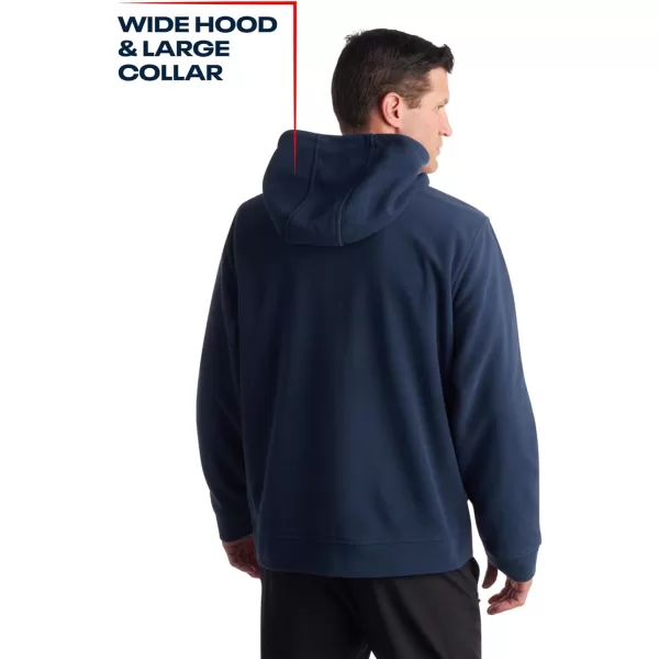 imageReebok Mens Jacket  Polar Fleece Sweatshirt Jacket  Lightweight Coat for Men MXXLVector Navy