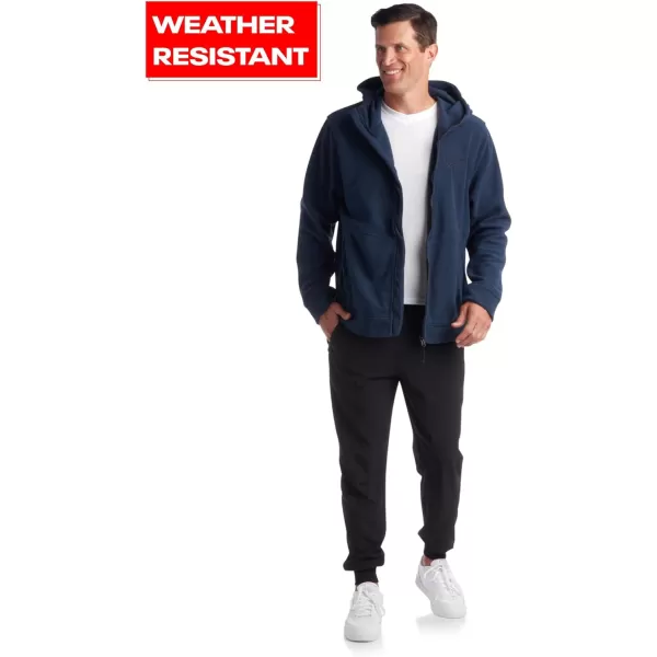 imageReebok Mens Jacket  Polar Fleece Sweatshirt Jacket  Lightweight Coat for Men MXXLVector Navy