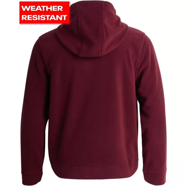 imageReebok Mens Jacket  Weather Resistant Polar Fleece Lined Sweatshirt Jacket  Lightweight Windbreaker Coat for Men MXXLClassic Maroon