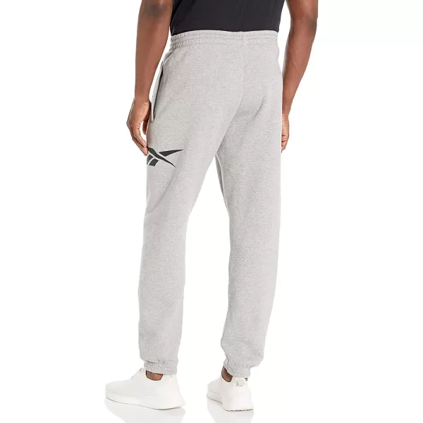imageReebok Mens Joggers in Medium Grey Heather with Large Back Vector Logo