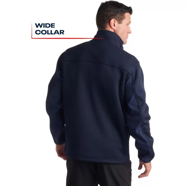 imageReebok Mens Lightweight Fleece Jacket  Full Zip Up Active Fleece Jacket for Men  Performance Jacket for Men MXXLVector Navy Heather