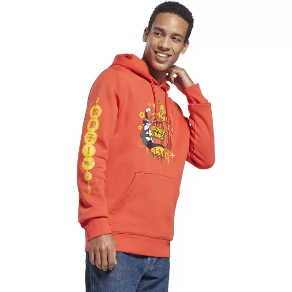 imageReebok Mens Looney Tunes Graphic Hoodie Dynamic Red