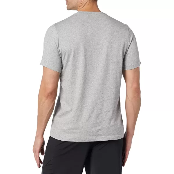 imageReebok Mens Medium Heather Grey Tee with Black Logo