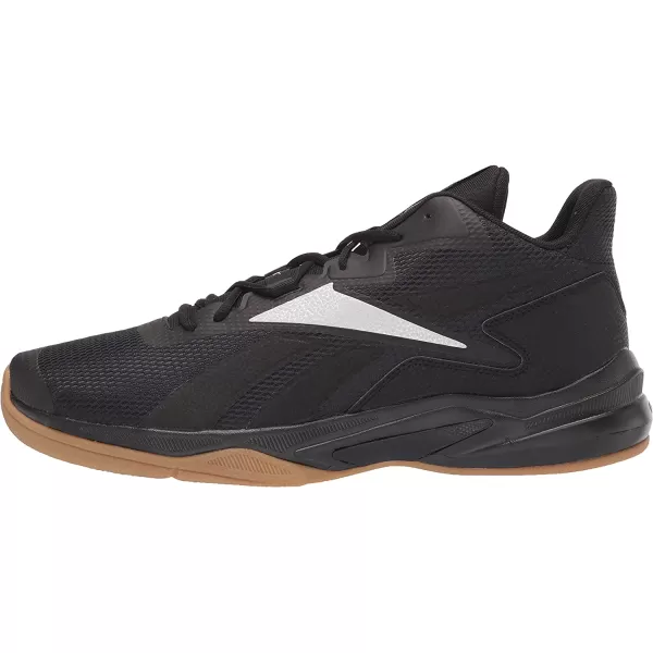 imageReebok Mens More Buckets Basketball ShoeBlackSilver MetallicWhite