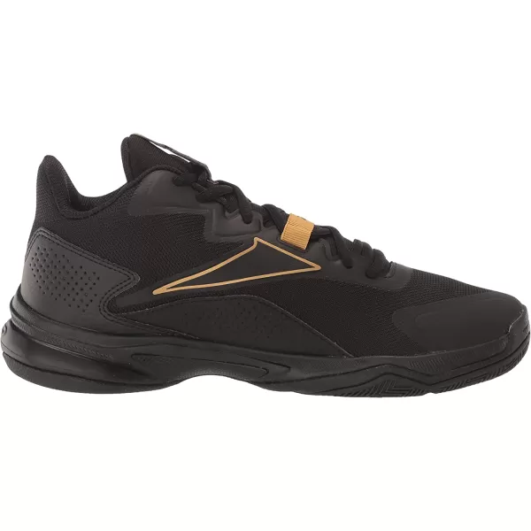imageReebok Mens More Buckets Basketball ShoeBlackWhiteBrass