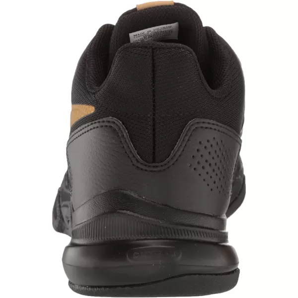 imageReebok Mens More Buckets Basketball ShoeBlackWhiteBrass
