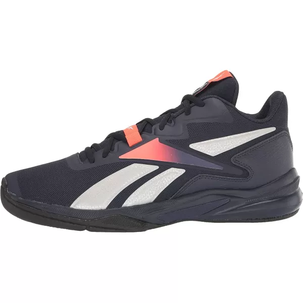 imageReebok Mens More Buckets Basketball ShoeVector NavyOrange FlareVector Blue
