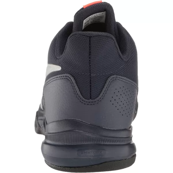 imageReebok Mens More Buckets Basketball ShoeVector NavyOrange FlareVector Blue