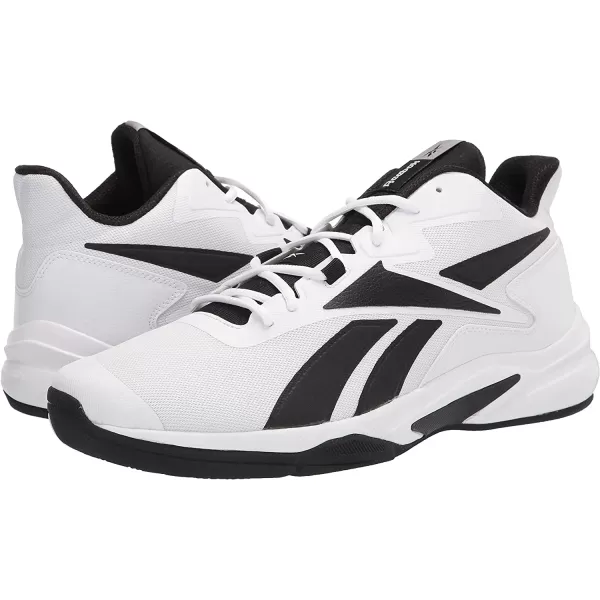 imageReebok Mens More Buckets Basketball ShoeWhiteAlways BlueSilver Metallic