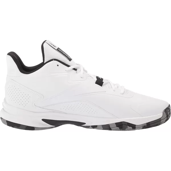 imageReebok Mens More Buckets Basketball ShoeWhiteBlackCold Grey