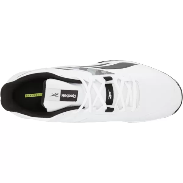 imageReebok Mens More Buckets Basketball ShoeWhiteBlackCold Grey