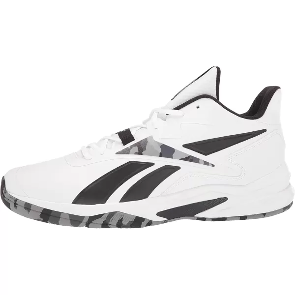 imageReebok Mens More Buckets Basketball ShoeWhiteBlackCold Grey