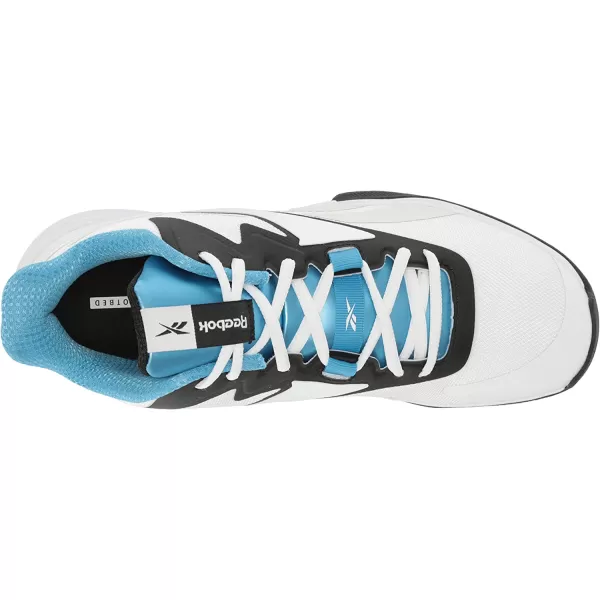 imageReebok Mens More Buckets Basketball ShoeWhiteBlackEnergy Blue