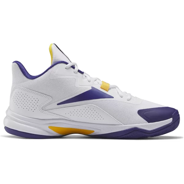 imageReebok Mens More Buckets Basketball ShoeWhiteBold PurpleCollegiate Gold