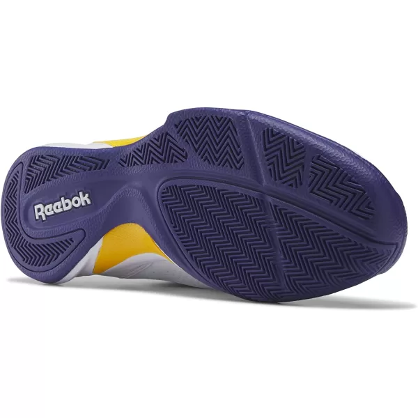 imageReebok Mens More Buckets Basketball ShoeWhiteBold PurpleCollegiate Gold