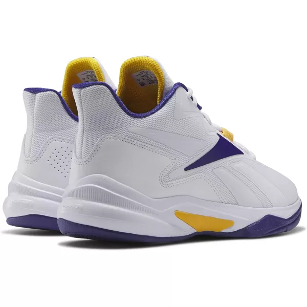 imageReebok Mens More Buckets Basketball ShoeWhiteBold PurpleCollegiate Gold