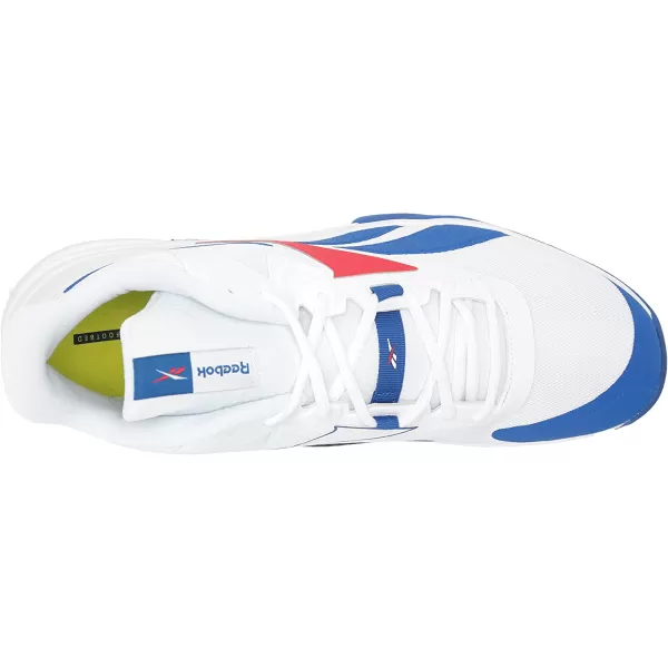imageReebok Mens More Buckets Basketball ShoeWhiteVector BlueVector Red