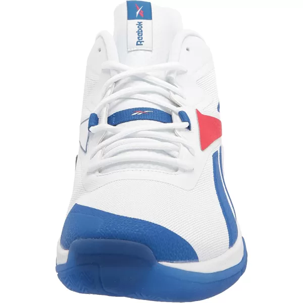 imageReebok Mens More Buckets Basketball ShoeWhiteVector BlueVector Red