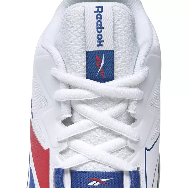 imageReebok Mens More Buckets Basketball ShoeWhiteVector BlueVector Red