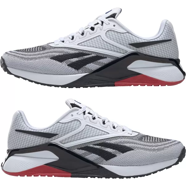 imageReebok Mens Nano X2 Cross Trainer WhiteBlackVector Red 10