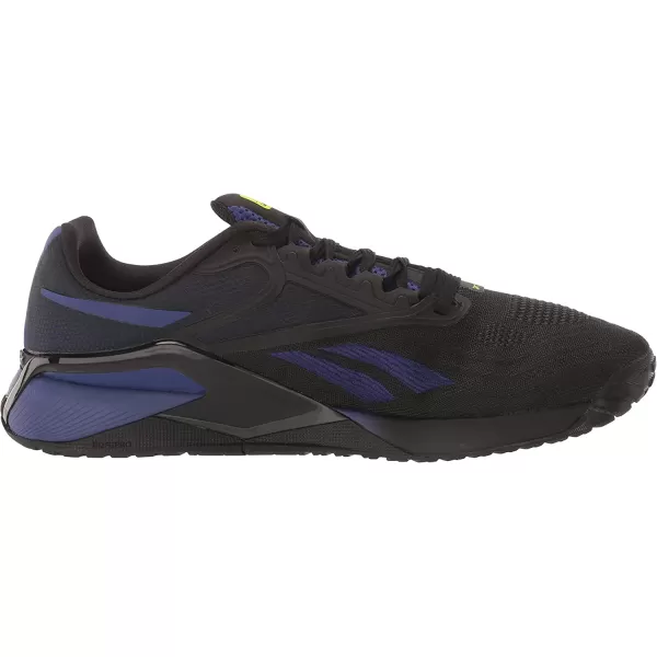 imageReebok Mens Nano X2 Cross TrainerBlackBold PurpleChalk