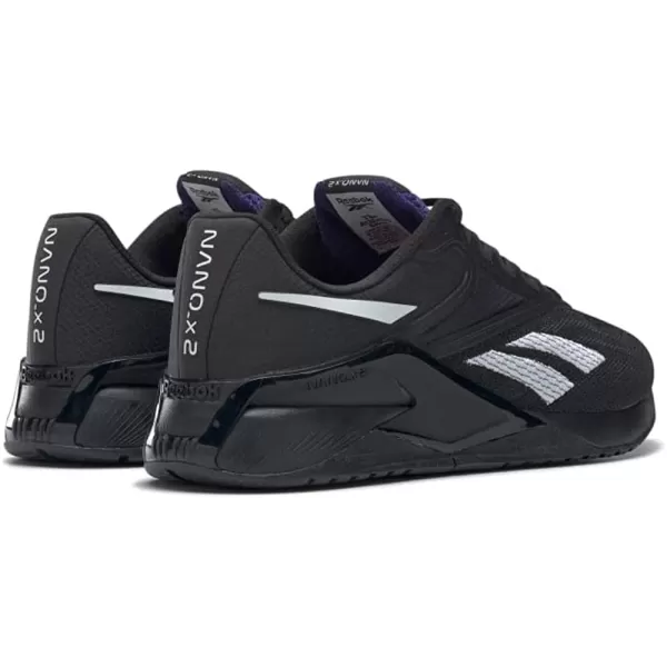 imageReebok Mens Nano X2 Cross TrainerCore BlackBold PurpleFtwr White