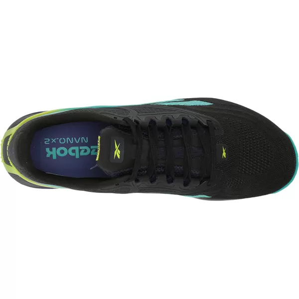 imageReebok Mens Nano X2 Cross TrainerCore BlackSemi Classic Teal