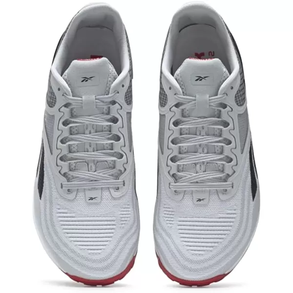 imageReebok Mens Nano X2 Cross TrainerFtwr WhitePure Grey 2Vector Red