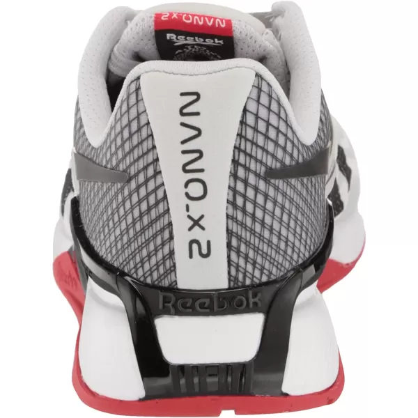 imageReebok Mens Nano X2 Cross TrainerFtwr WhitePure Grey 2Vector Red