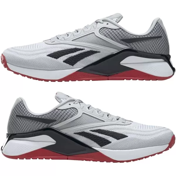 imageReebok Mens Nano X2 Cross TrainerFtwr WhitePure Grey 2Vector Red