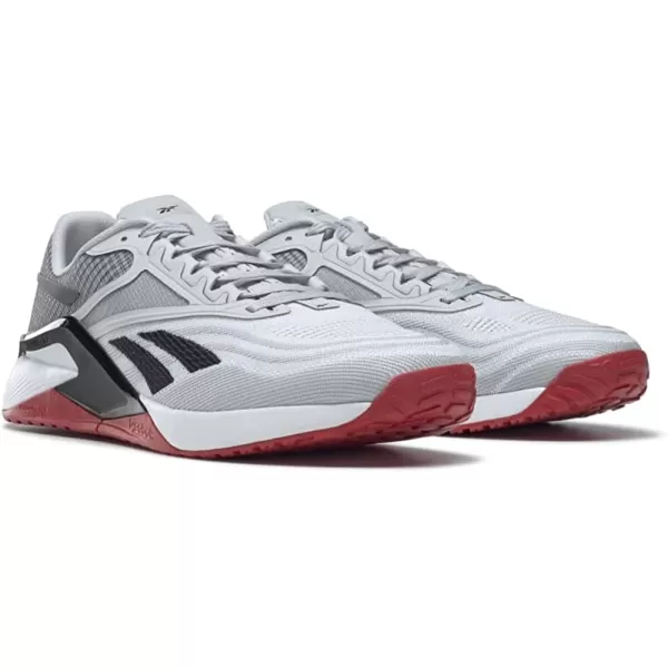 imageReebok Mens Nano X2 Cross TrainerFtwr WhitePure Grey 2Vector Red