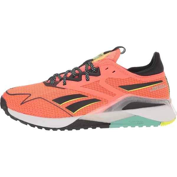 imageReebok Mens Nano X2 Tr Adventure Cross TrainerOrange FlareBlackSolar Acid Yellow