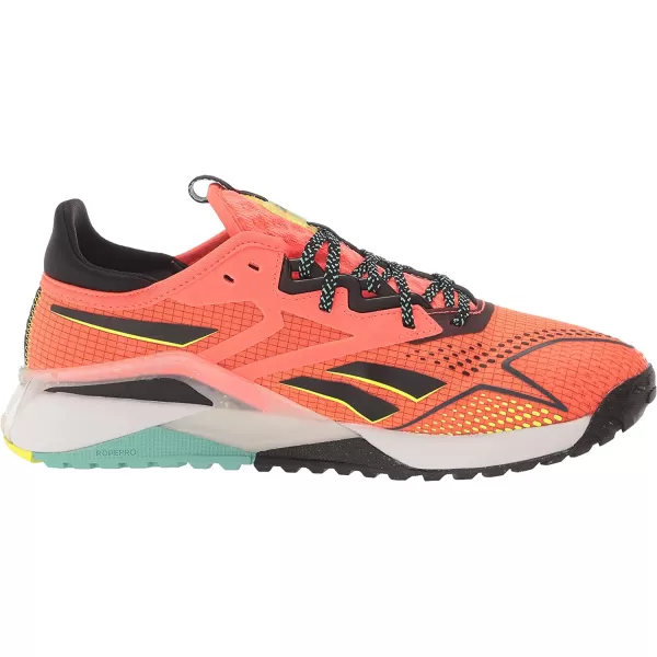 imageReebok Mens Nano X2 Tr Adventure Cross TrainerOrange FlareBlackSolar Acid Yellow