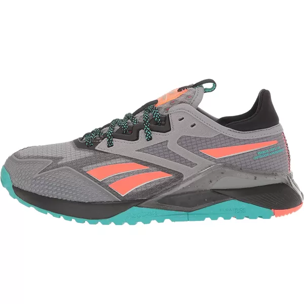 imageReebok Mens Nano X2 Tr Adventure Cross TrainerPure GreyBlackClassic Teal