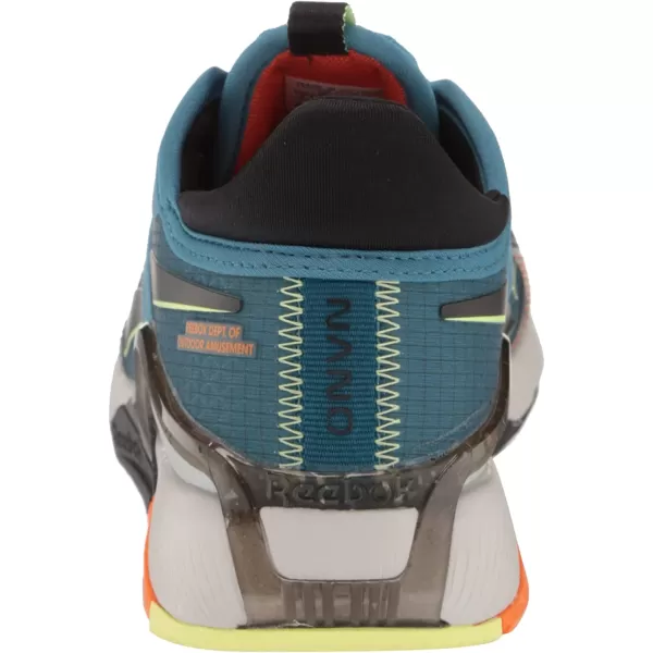 imageReebok Mens Nano X2 Tr Adventure Cross TrainerSteely BlueBlackSmash Orange