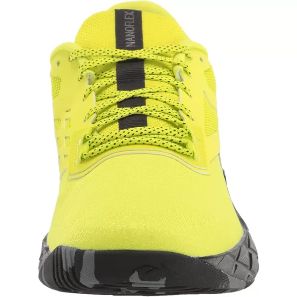 imageReebok Mens Nanoflex Cross TrainerAcid YellowPure Grey 6Core Black
