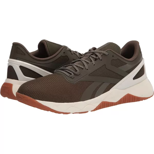 imageReebok Mens Nanoflex Cross TrainerArmy GreenWhiteGum