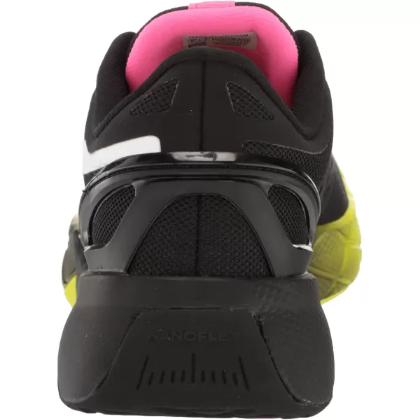 imageReebok Mens Nanoflex Cross TrainerBlackAtomic PinkAcid Yellow