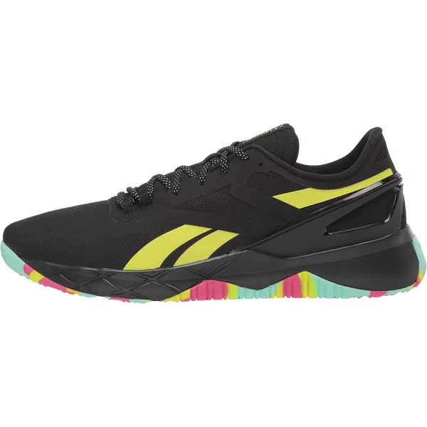 imageReebok Mens Nanoflex Cross TrainerBlackGreen