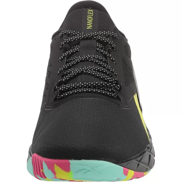 imageReebok Mens Nanoflex Cross TrainerBlackGreen