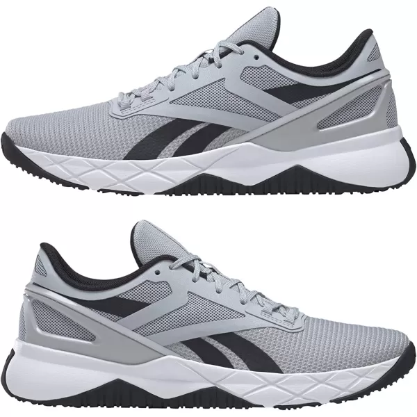 imageReebok Mens Nanoflex Cross TrainerCold GreyCore BlackWhite