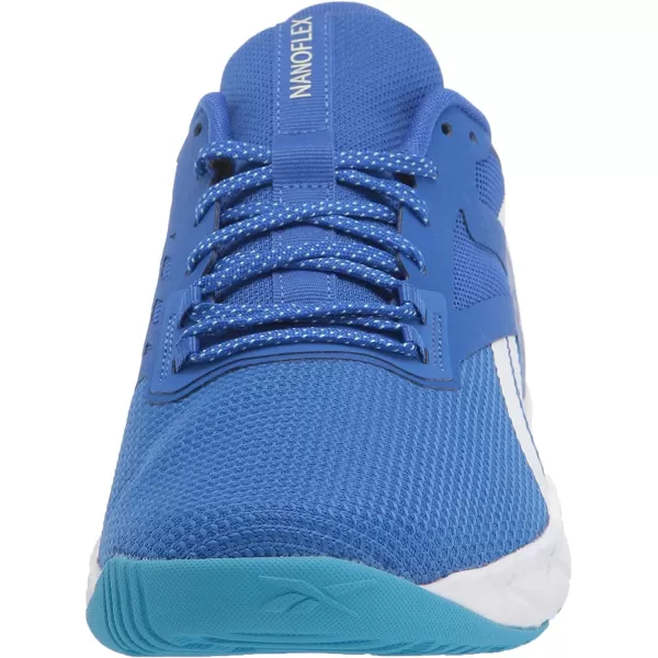 imageReebok Mens Nanoflex Cross TrainerCourt BlueRadiant AquaAqua Dust