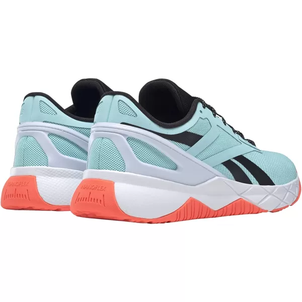 imageReebok Mens Nanoflex Cross TrainerDigital GlowCore BlackWhite