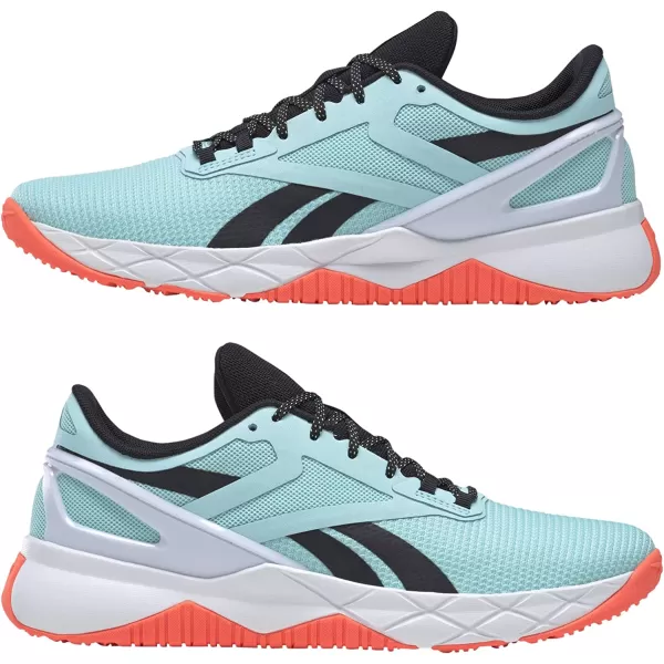 imageReebok Mens Nanoflex Cross TrainerDigital GlowCore BlackWhite