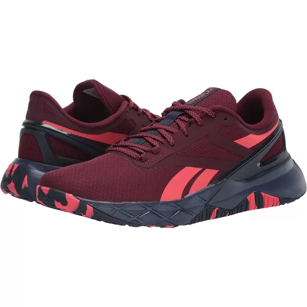 imageReebok Mens Nanoflex Cross TrainerMaroonVector Navy