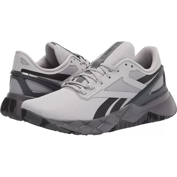 imageReebok Mens Nanoflex Cross TrainerPure Grey 3Core BlackPure Grey 7