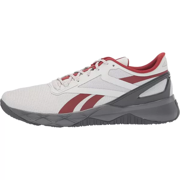 imageReebok Mens Nanoflex Cross TrainerPure GreyRed Ember