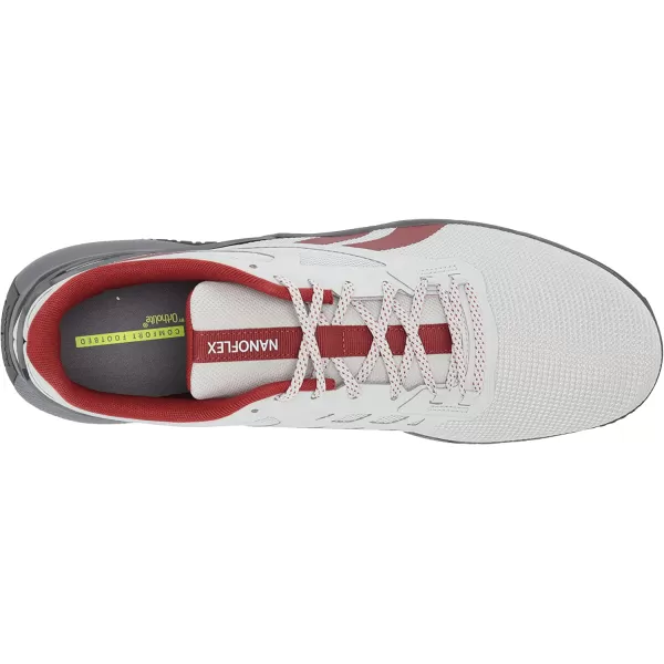 imageReebok Mens Nanoflex Cross TrainerPure GreyRed Ember